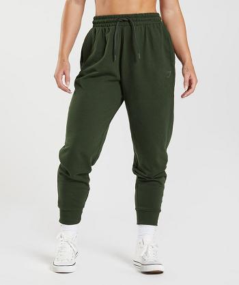 Dámské Kalhoty Jogger Gymshark Gs Power Olivy Zelené | CZ 4126YXF
